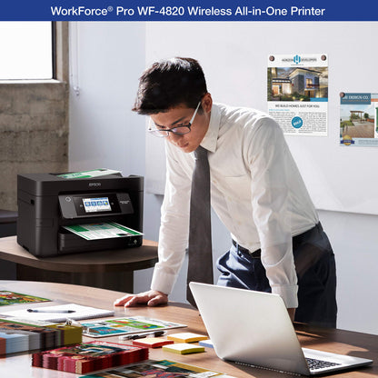 Epson® Workforce® Pro WF-4820 Wireless Color Inkjet All-In-One Printer, Black, Large