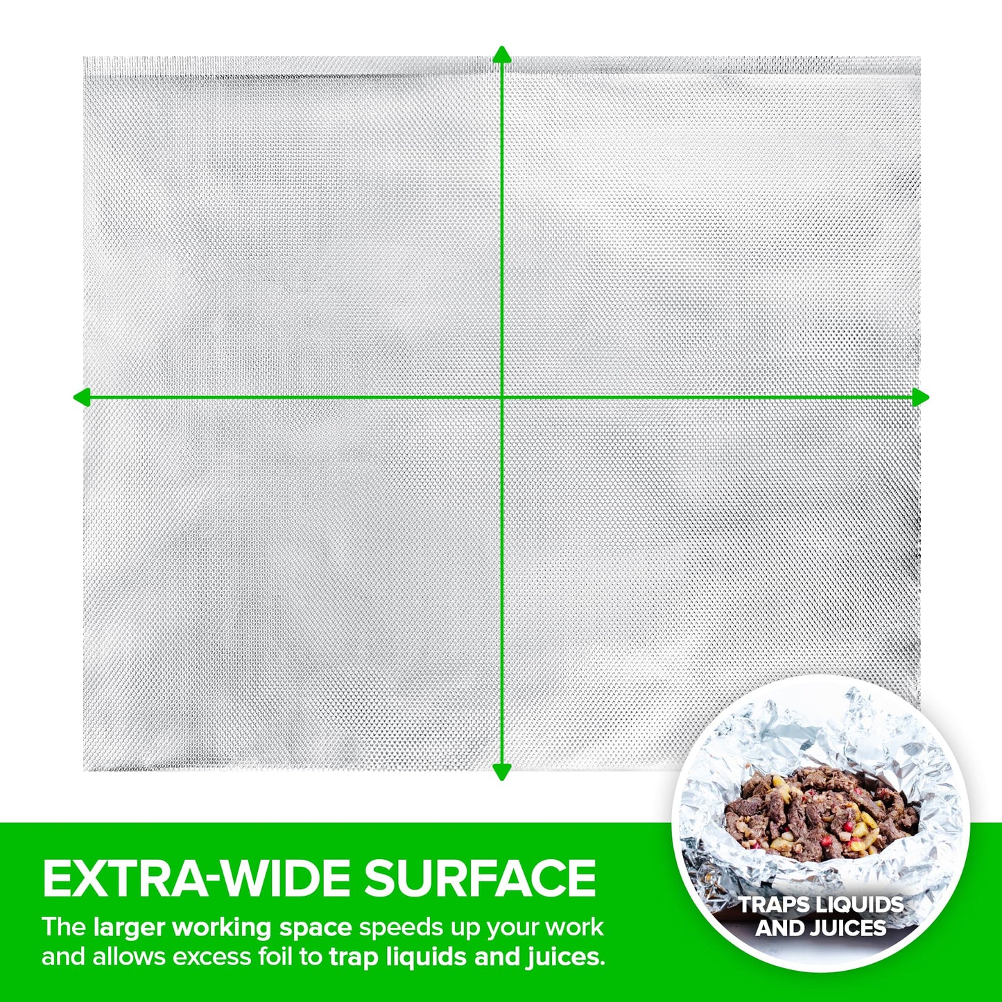 Stock Your Home Aluminum Foil Sheets, 200 Count, 15' Extra Wide Heavy Duty, Pop Up Foil Sheets for Restaurant, Deli, Home Use