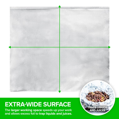 Stock Your Home Aluminum Foil Sheets, 200 Count, 15' Extra Wide Heavy Duty, Pop Up Foil Sheets for Restaurant, Deli, Home Use