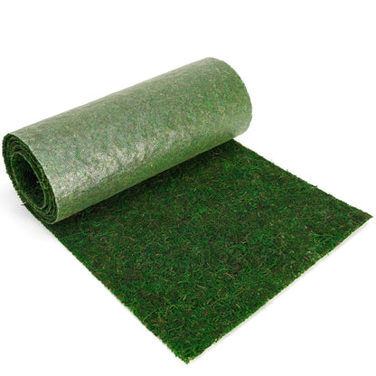 BYHER Fake Moss Table Runner 71" x12" - Realistic Green Moss Sheet for Crafts, Garden Party Decorations, Woodland Theme, Forest Decor 30x180CM