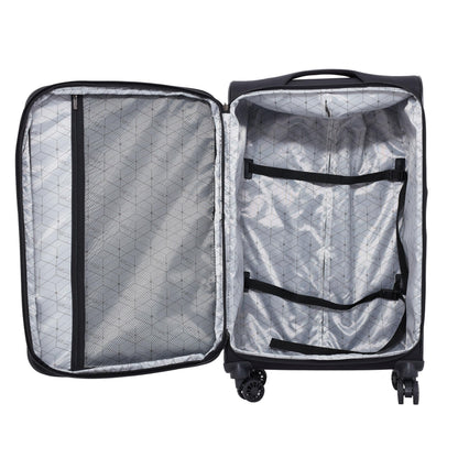 Travelers Club 4 Piece Soulana Luggage & Travel Set, Black