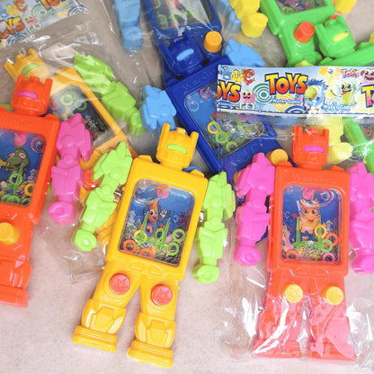 24 Pcs Robot Handheld Water Ring Toss Games for Kids Party Favors Goodie Bags Stuffers Return Gifts for Kids Birthday Classroom Prize Box Rewards Bulk, Halloween/Christmas Pinata Filler Toys