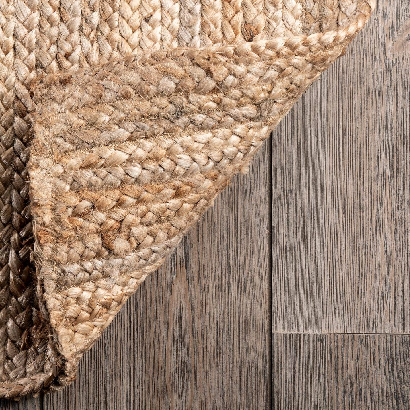 Nuloom Rigo Handmade, Natural, 8'6" x 11'6", Hand Woven, Farmhouse, Jute, Soft and Textured, High Traffic, Stain Resistant, Easy Clean, Durable Area Rug for Bedroom, Living Room, Dining, Den, Foyer