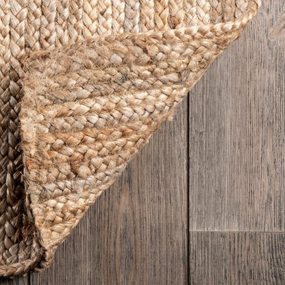 Nuloom Rigo Handmade, Natural, 8'6" x 11'6", Hand Woven, Farmhouse, Jute, Soft and Textured, High Traffic, Stain Resistant, Easy Clean, Durable Area Rug for Bedroom, Living Room, Dining, Den, Foyer