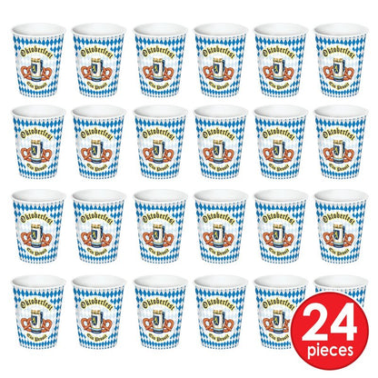 Beistle , 24 Piece Oktoberfest Beverage Cups, 9 Ounces