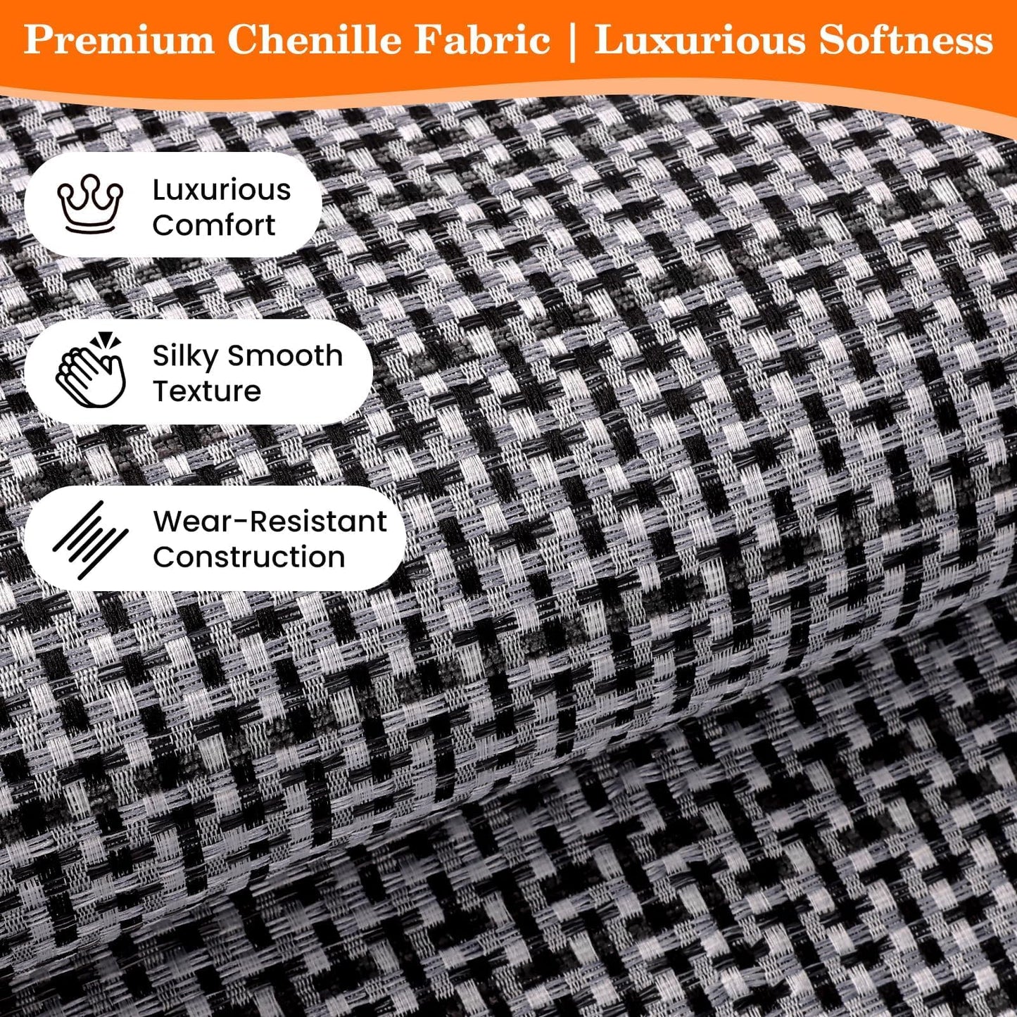 StepRite Kitchen Rugs, Kitchen Mats for Floor, 32"x20" Non-Slip Machine-Washable Kitchen Throw Rug, Absorbent Kitchen Runner Rugs Office, Kitchen Sink Standing Desk Mat, Kitchen Decor Carpet, Grey