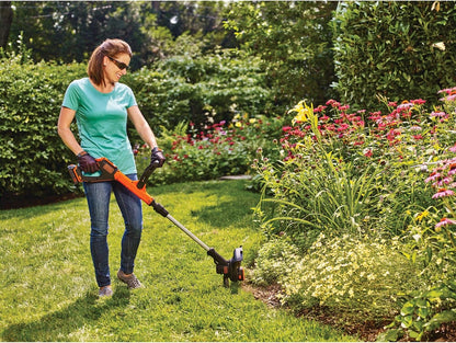 BLACK+DECKER 20V MAX Cordless String Trimmer & Edger - 12 Inch, 2-Speed Control, 2 Batteries & Charger Included