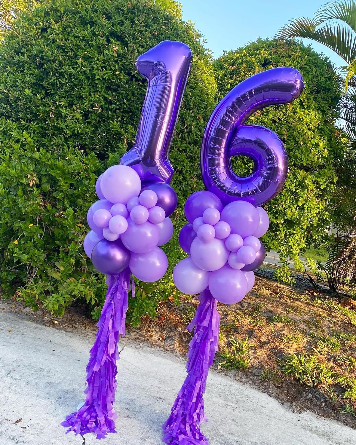 Purple Number 60 Balloon - 40 Inch Giant Foil Decoration for 60th Birthday Party Supplies
