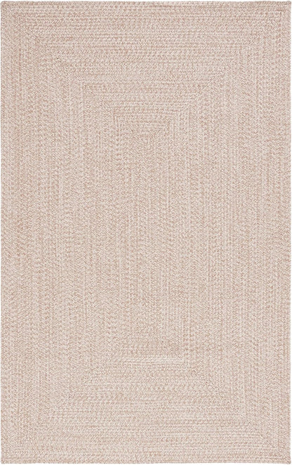 2' 3', (BRA201B) SAFAVIEH Washable Rug Outdoor Braided Collection - x Natural, Handmade & Reversible, Non-Shedding