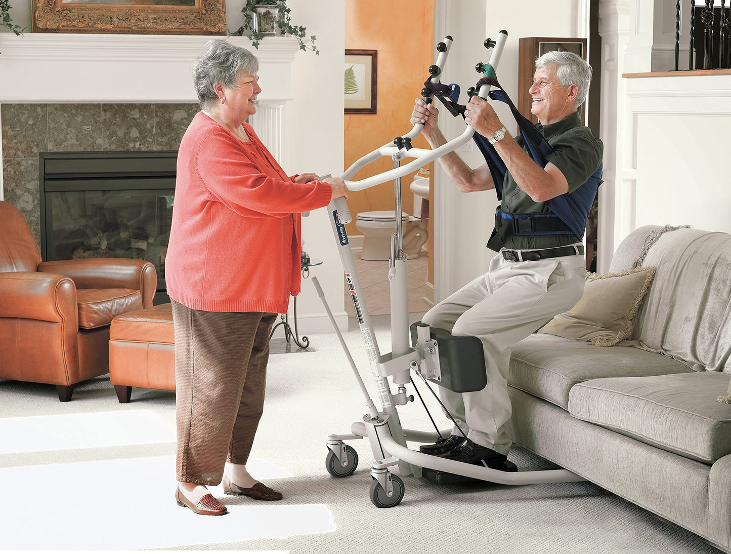 Invacare Sit to Stand Lift for elderly, Hydraulic Stand Assist Lift Aid for Patient, Lift Assist Transfer Device for Elderly Seniors, Adults & Disabled, FSA & HSA eligible