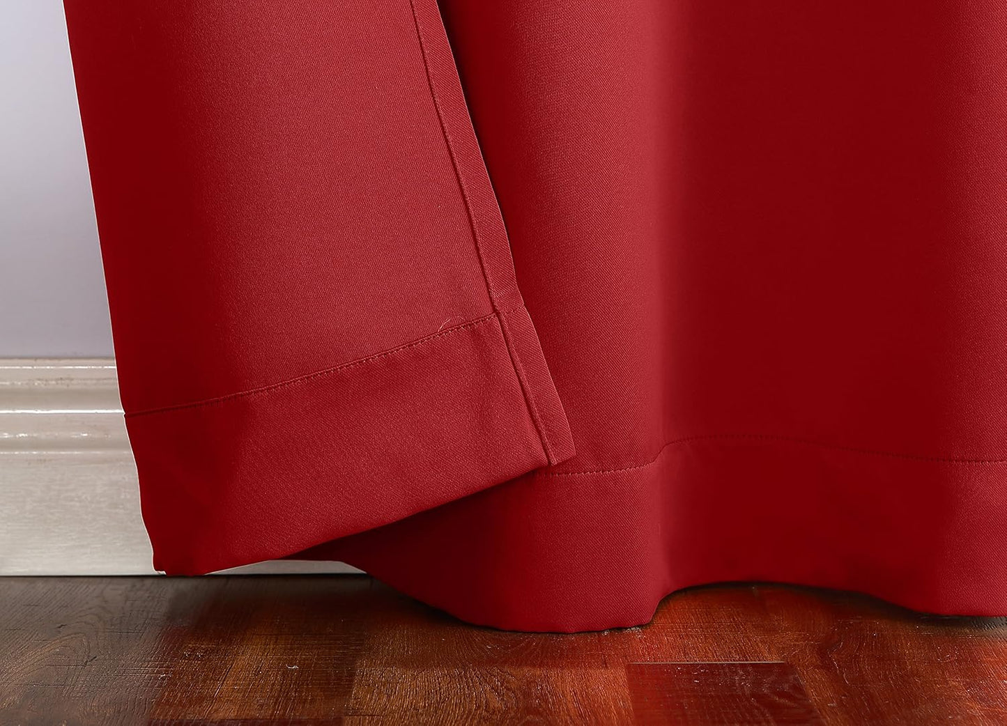 Sun Zero Easton Energy Saving Blackout Curtain Panel, 40" x 63", Red