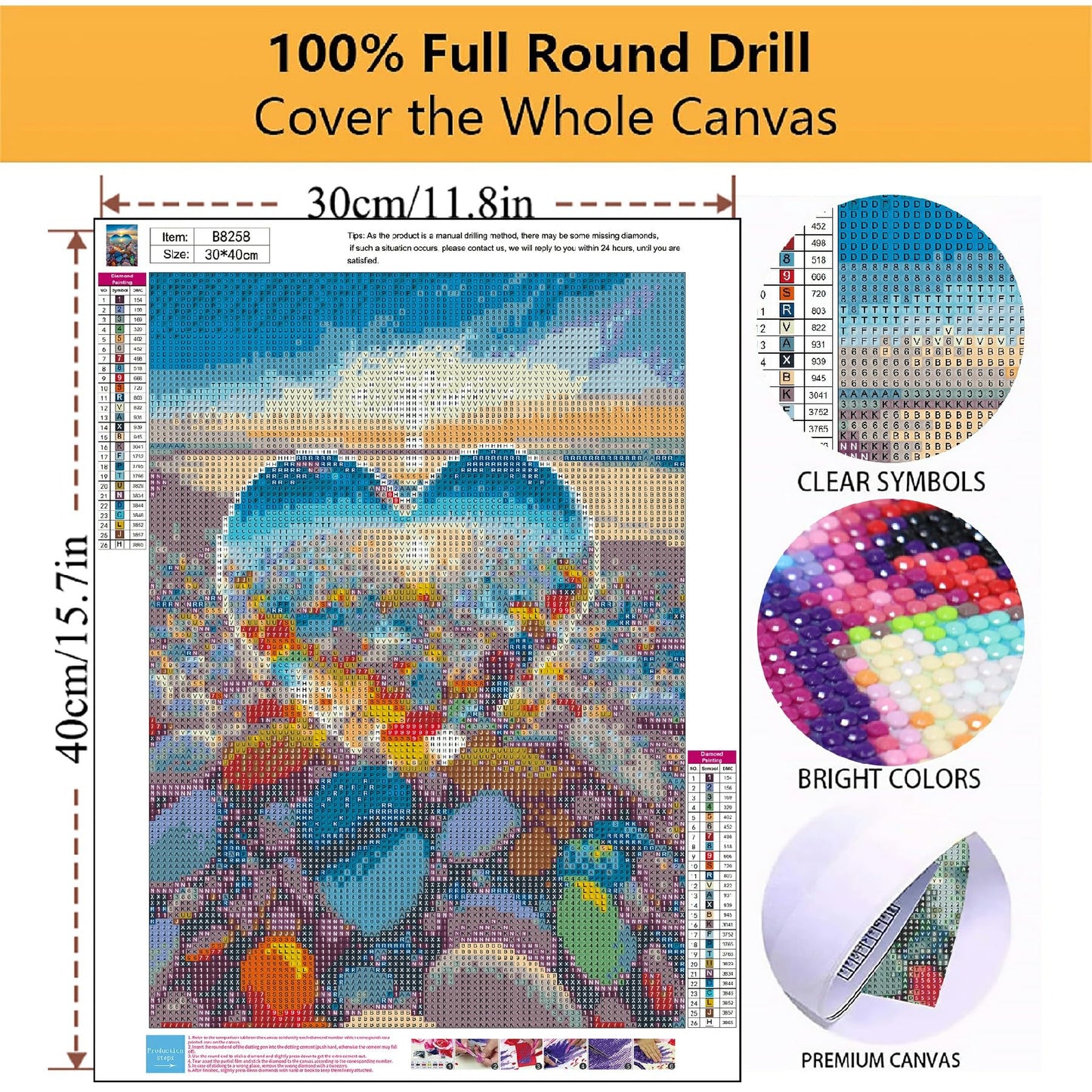 Mowana Sea Diamond Art Kits for Adults 6 Pack - Beach Diamond Painting Kits for Adults, Nature Scenes Ocean Diamond Art 5D Full Drill Rhinestone Gem Painting for Wall Decor and Gifts 12x16inch