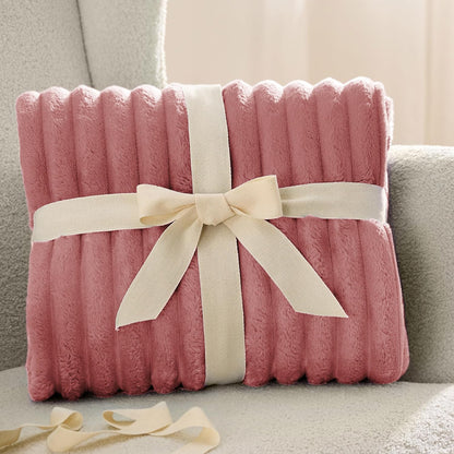Bedsure GentleSoft Twin Blanket - Cozy Dusty Pink Fleece Throw for Couch, 60x80 Inches