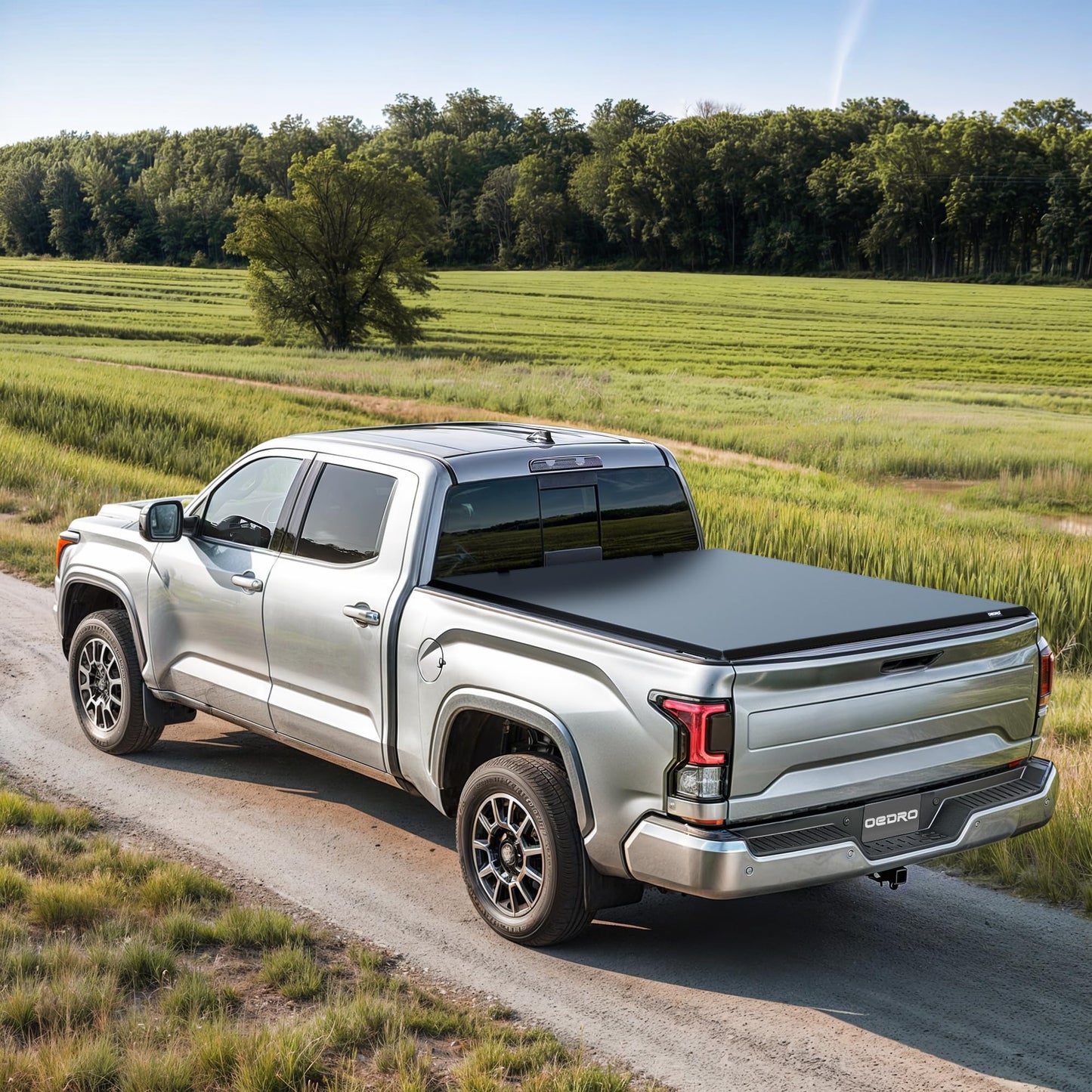 oEdRo Upgraded Tri-Fold Truck Bed Tonneau Cover Compatible with 2015-2026 Ford F-150 F150 5.5 Feet Bed