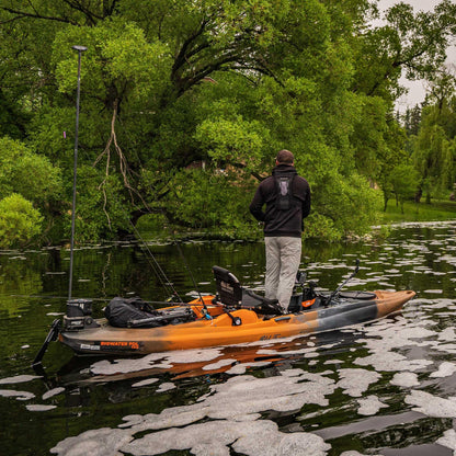 Old Town Sportsman BigWater PDL 132 Solo Sit-on-Top Fishing Pedal Kayak, 13 ft 2.04 in, Steel Camo