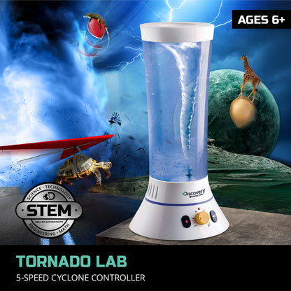 Discovery™ Tornado Lab, 5-Speed Cyclone Controller, Educational Learning Activity Kit, Fun and Exciting Toy, STEM Experiment Set for Boys, Girls, Kids Ages 6+