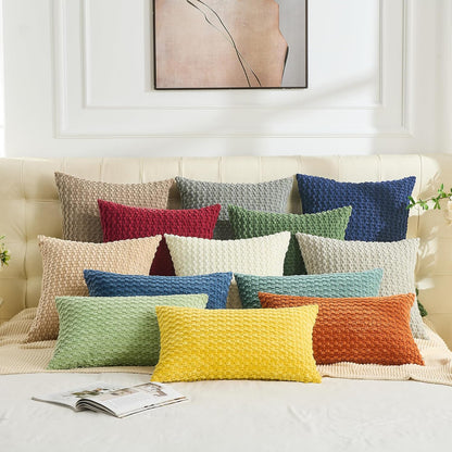 22x22 Inch Set 2 (55x55cm) GAWAMAY Decorative Throw Pillow Covers of for Living Room Couch Bed Sofa, Farmhouse Square