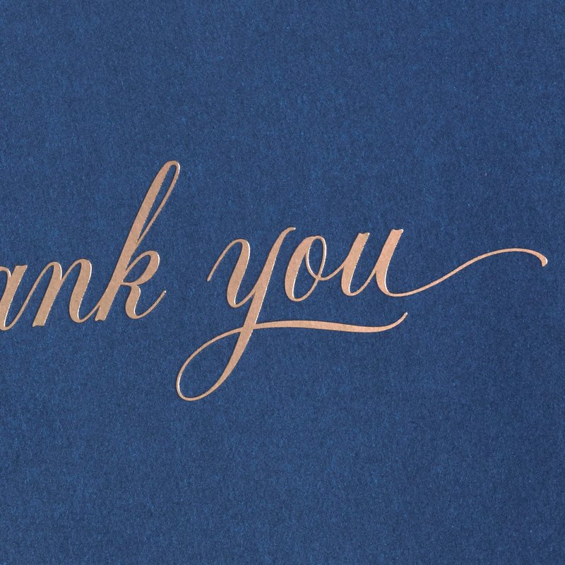 Hallmark Pack of Thank You Cards, Elegant Silver Foil (40 Thank You Notes with Envelopes)