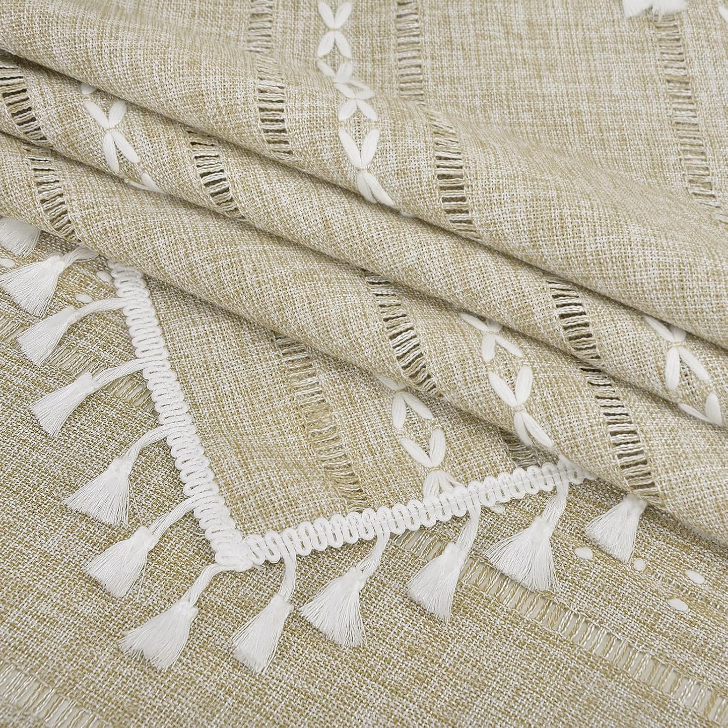 24 24 inch, Summer Small Spring Square Tablecloth x Rustic Farmhouse Coffee Table Cover for End Bedside Table, Boho