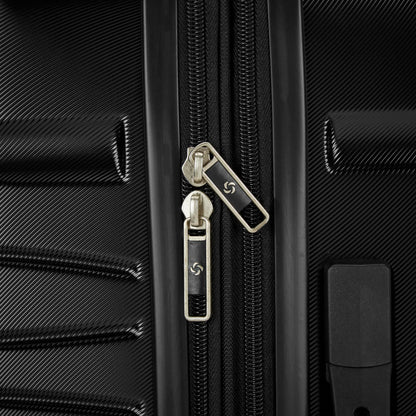 Samsonite Evolve SE Hardside Expandable Luggage with Double Spinner Wheels, Titanium, 3PC Set (CO/M/L)