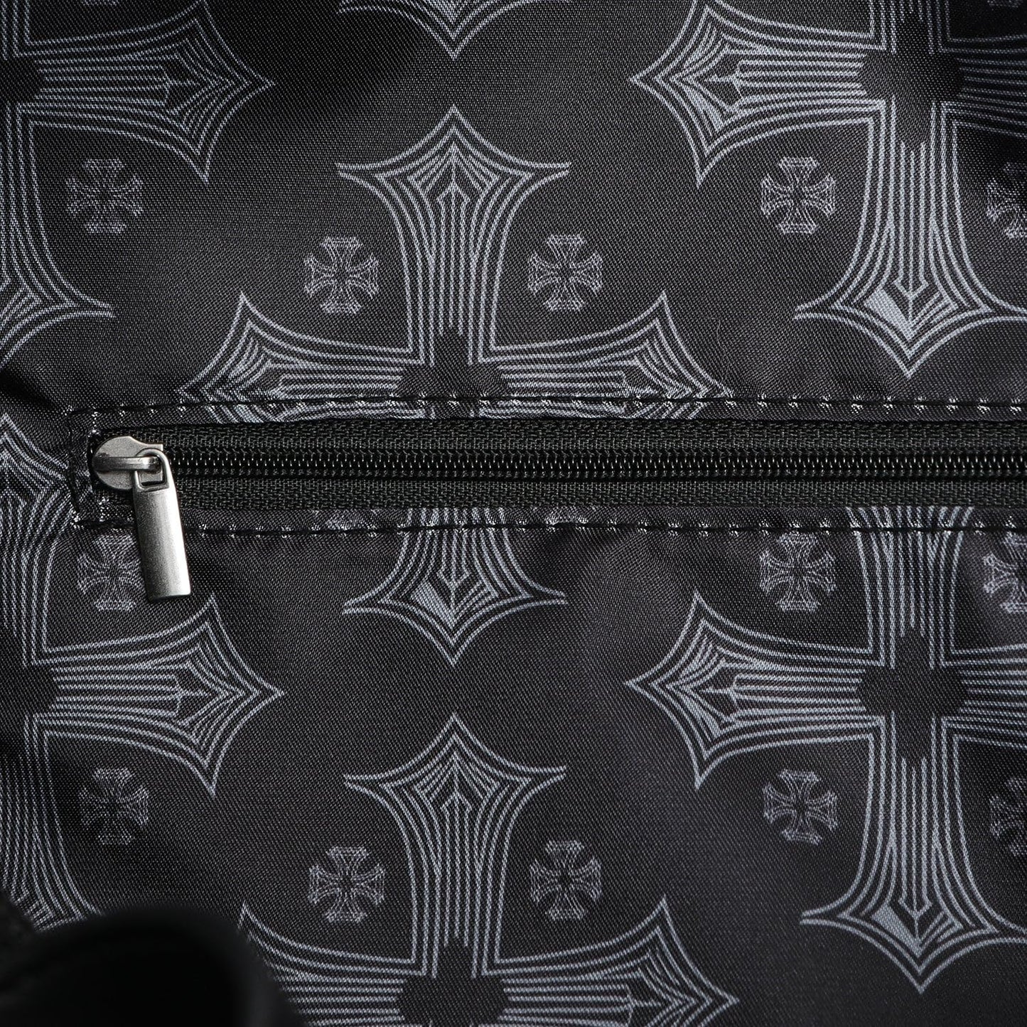 Von Dutch Embroidered Chopper Duffle Bag, Vegan Leather Weekender with Crossbody Strap & Handles