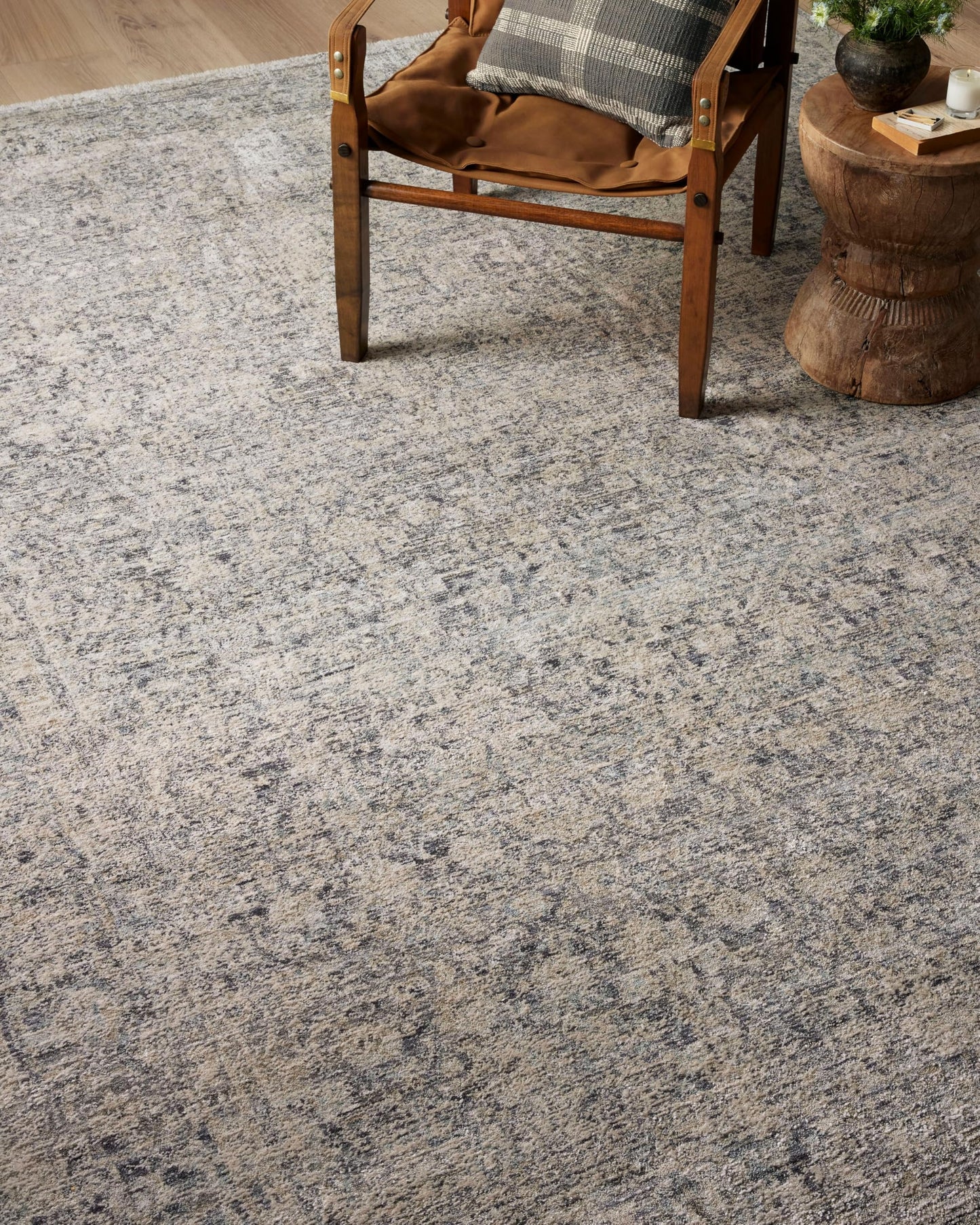Loloi Amber Lewis Alie Collection ALE-01 Stone/Mist 7'-10'' x 10', .13'' Pile Height, Area Rug