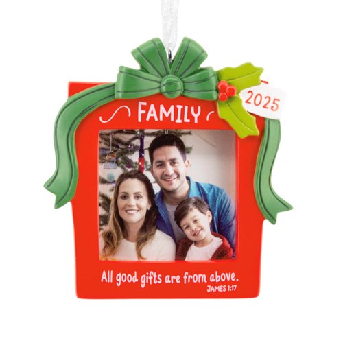 Hallmark Family 2025 Religious Photo Frame Christmas Ornament