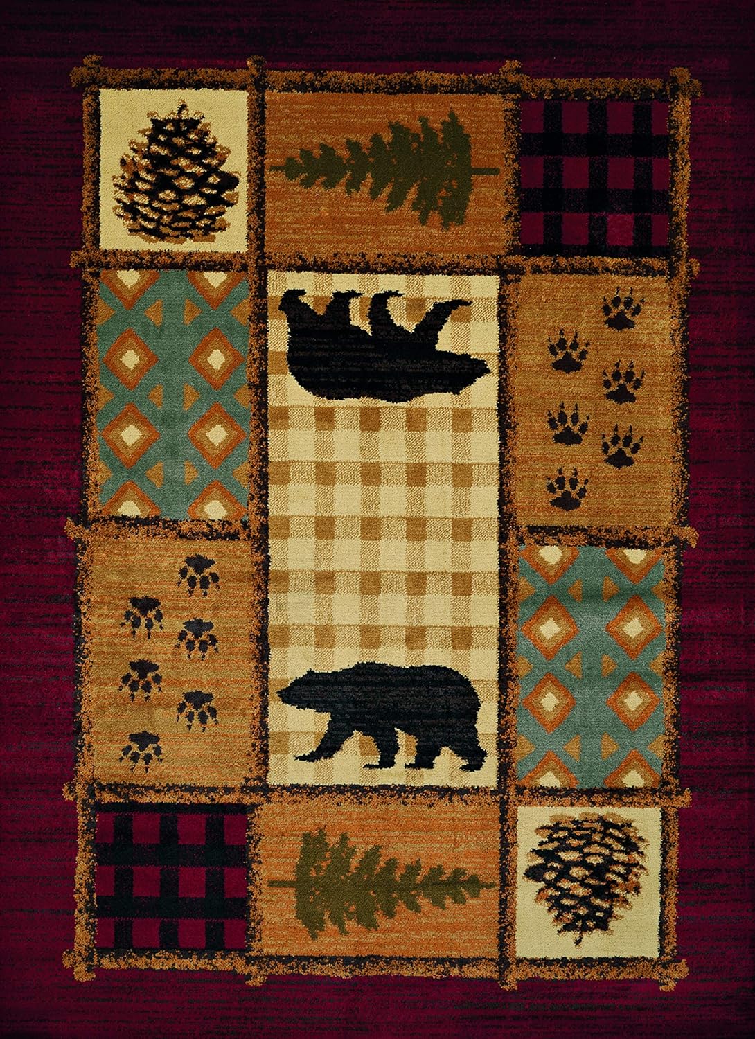 United Weavers of America Affinity Lodge Mosaic Rug, 1'10" x 3', Multi