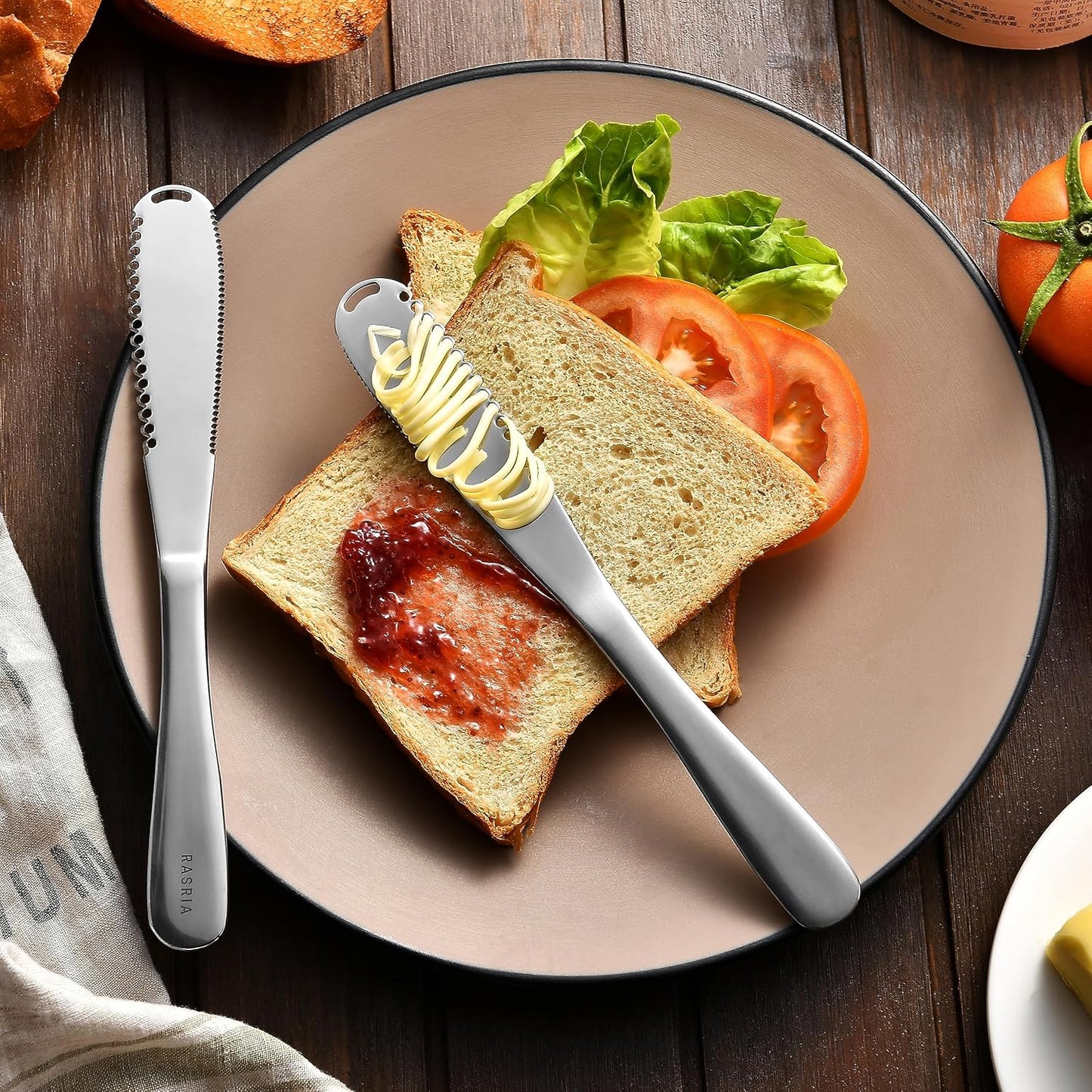 Butter Spreader Knife for Cold Butter above 20?, Slicer, Curler, Grater, Butter Blade (2 knives)
