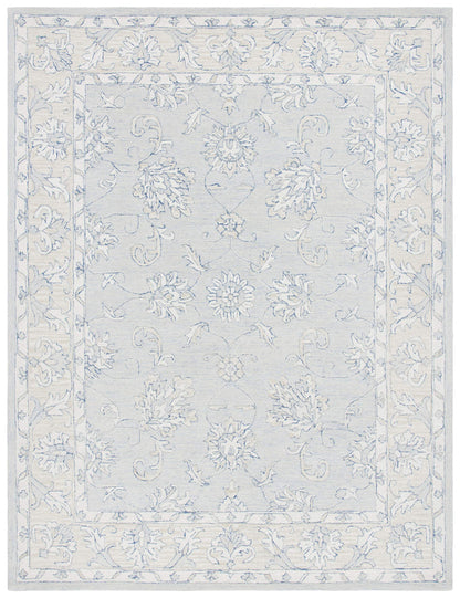 SAFAVIEH Micro-Loop Collection 10' x 14' BlueBeige MLP535M Handmade Premium Wool Living Room Dining Bedroom Area Rug