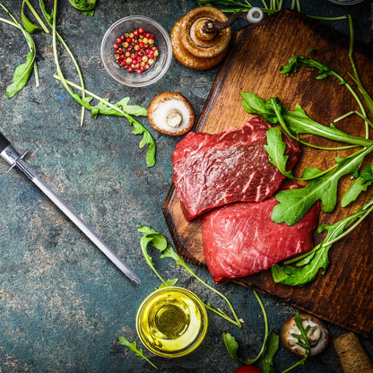 KUMA Kitchen Knife Sharpener - USER FRIENDLY - 8 Inch Steel Honing Rod for Sharpening your Chef's Knife, Carving Knife, Chopping Knives, And More! - Easily Hone & Recover Your Sharp Edge Today!