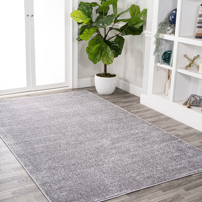JONATHAN Y Haze Solid Low-Pile Gray Indoor Area Rug 10x14, Coastal,Bohemian,Minimalist,Classic, Easy-Cleaning for Living Room,Bedroom,Kitchen,Pet Friendly,Non-Shedding (SEU100A-14)