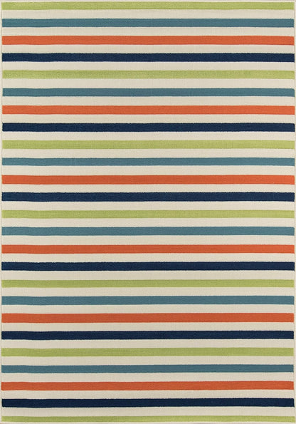 Momeni Rugs Baja Collection Indoor & Outdoor Area Rug, 2'3" x 4'6", Multicolor - Easy to Clean, UV Protected