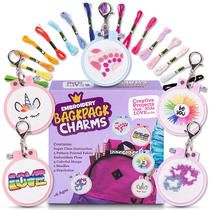 5 Stamped Embroidery kit With Embroidery Patterns. Embroidery Kit For Beginners, Needlepoint Kits For Beginners. Best Beginner Embroidery Kit For Kids Embroidery Starter Kit Cross Stitch Kits