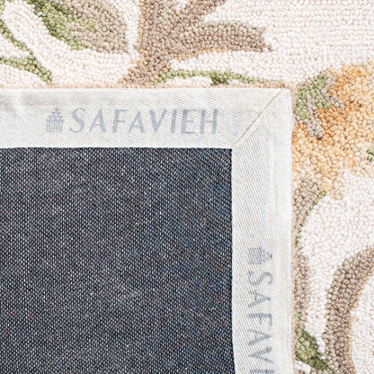 SAFAVIEH Area Rug 8x10 - Chelsea Collection - Large - Ivory, Hand-Hooked Wool, French Country Design, Ideal for Living Room, Bedroom, Office, Dining Space (HK248A)