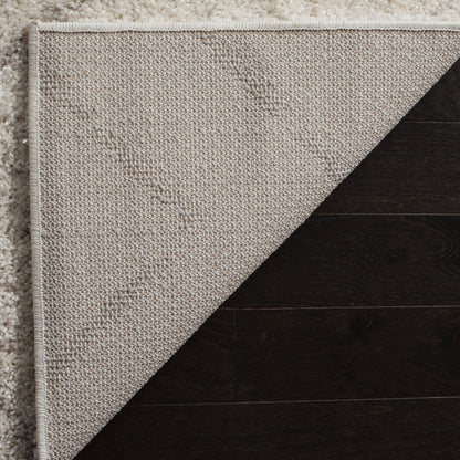 SAFAVIEH Area Rug 10x14 - Arizona Shag Collection - Large - Ivory & Beige, Moroccan Boho Design, Non-Shedding & Easy to Clean, Ideal for Living Room, Bedroom, Dining Space (ASG743A)