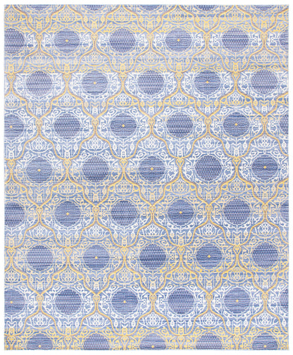 SAFAVIEH Valencia Collection Area Rug - 9' x 12', Lavender & Gold, Boho Chic Distressed Design, Non-Shedding & Easy Care, Ideal for High Traffic Areas in Living Room, Bedroom (VAL106L)