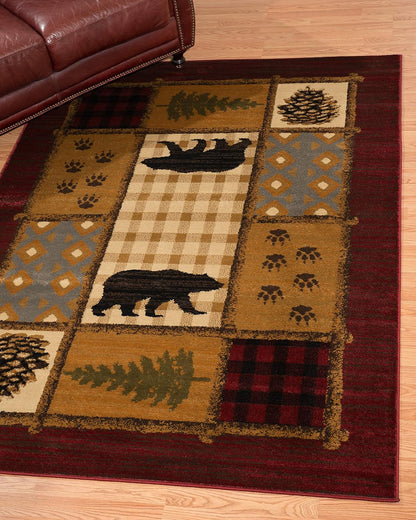 United Weavers of America Affinity Lodge Mosaic Rug, 1'10" x 3', Multi
