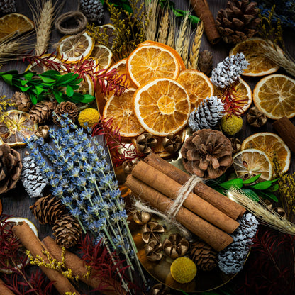 DIY Dried Flowers Kit with Lavender, Pinecone, Scented Orange Slices, Lemon Slices, Cinnamon Sticks for Home Decor, Aroma Diffuser,Christmas Decoration, DIY Crafts Holiday Decor