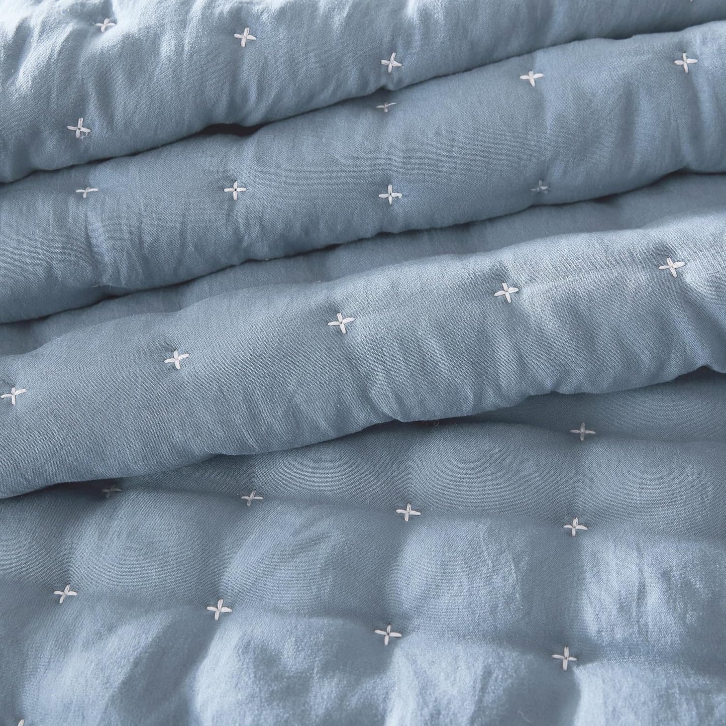 WDCOZY Sets 2 68x90 inches, Twin Quit Size Bedding with Pillow Sham, Lightweight Soft Bedspread Coverlet, Quilted