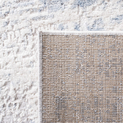 SAFAVIEH Amelia Collection Area Rug - 10' x 14', Ivory & Blue, Modern Abstract Design, Non-Shedding & Easy Care, Ideal for High Traffic Areas in Living Room, Bedroom (ALA700A)