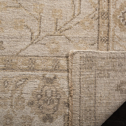 SAFAVIEH Izmir Collection Area Rug - 9' x 12', Gold & Ivory, Hand-Knotted Traditional New Zealand Wool, Ideal for High Traffic Areas in Living Room, Bedroom (IZM134D)