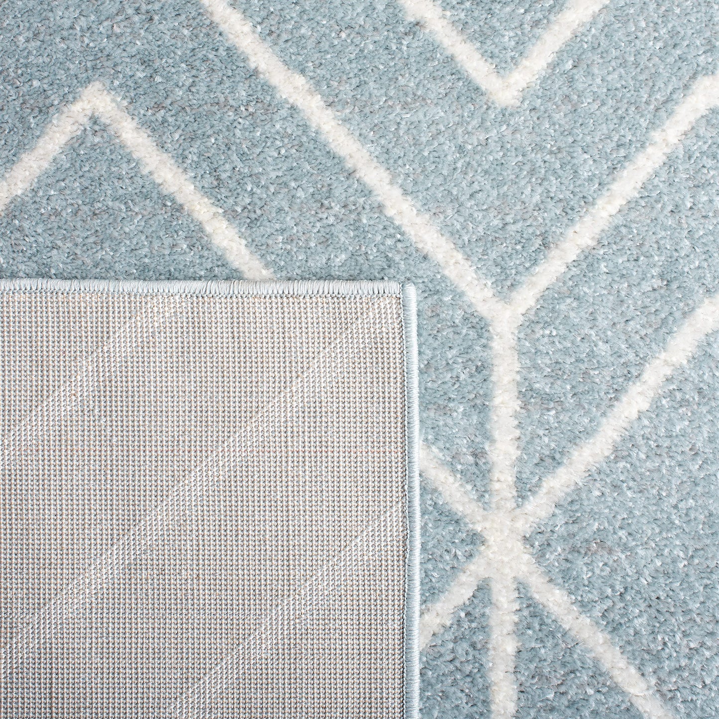 SAFAVIEH Adirondack Collection Area Rug - 10' x 14', Blue & Ivory, Modern Geometric Design, Non-Shedding & Easy Care, Ideal for High Traffic Areas in Living Room, Bedroom (ADR241M)