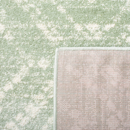 SAFAVIEH Adirondack Collection Area Rug - 10' x 14', Ivory & Green, Modern Diamond Distressed Design, Ideal for High Traffic Areas in Living Room, Bedroom, Dining (ADR131Y-10)