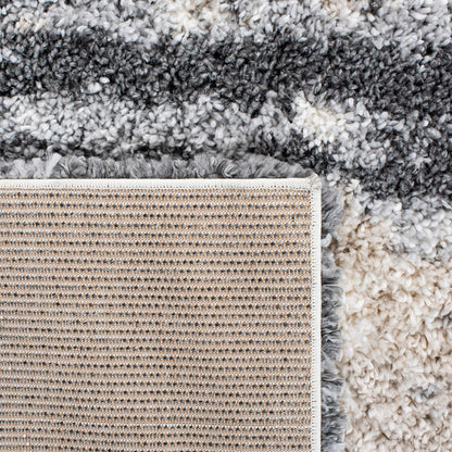 SAFAVIEH Area Rug 10x14 - Fontana Shag Collection - Large - Grey & Ivory, Non-Shedding & Easy to Clean, Plush Thick Pile, Ideal for Living Room, Bedroom, Dining Space (FNT853G)