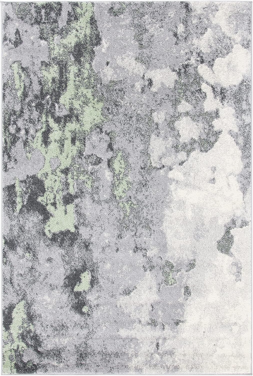 2'6" 4', (ADR134F) SAFAVIEH Adirondack Collection Accent Rug - x Green & Grey, Modern Abstract Design, Non-Shedding
