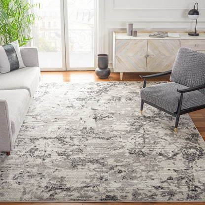 SAFAVIEH Skyler Collection Area Rug - 10' x 14', Grey & Ivory, Modern Abstract Design, Non-Shedding & Easy Care, Ideal for High Traffic Areas in Living Room, Bedroom (SKY186K)