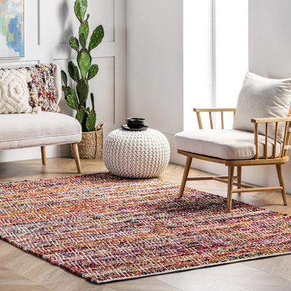 nuLOOM Rochell Hand Woven Chevron Accent Rug, 2x3, Magenta