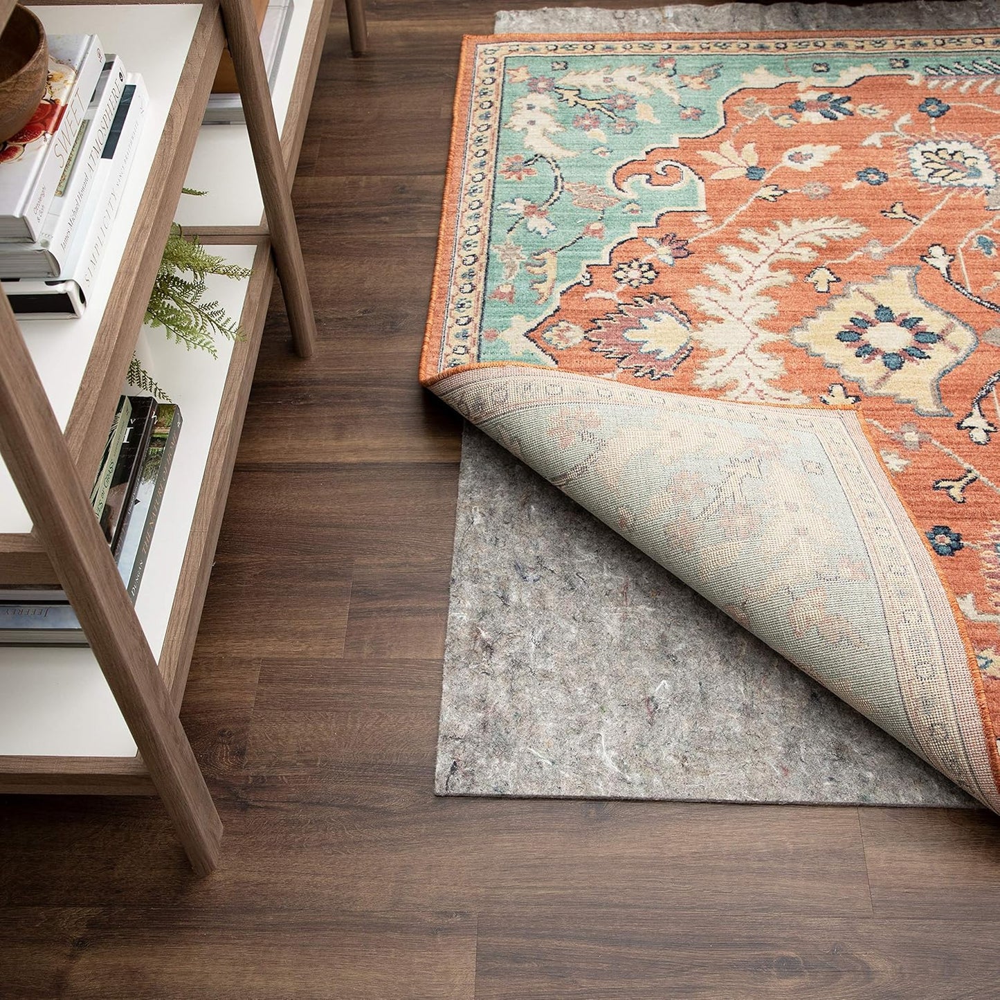Mohawk Home Non-Slip Rug Pad - 1/4" Thick Felt & Latex Rubber Gripper - 8' x 10' for Hardwood & Tile Floors