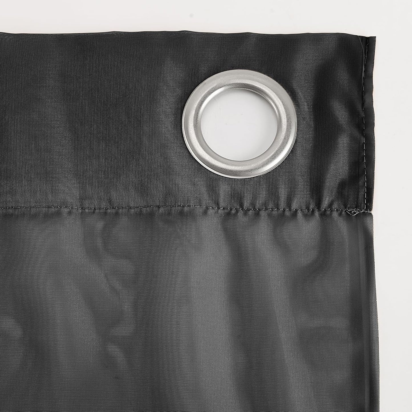 No. 918 Emily Sheer Voile Grommet Curtain Panel, 59" x 63", Black